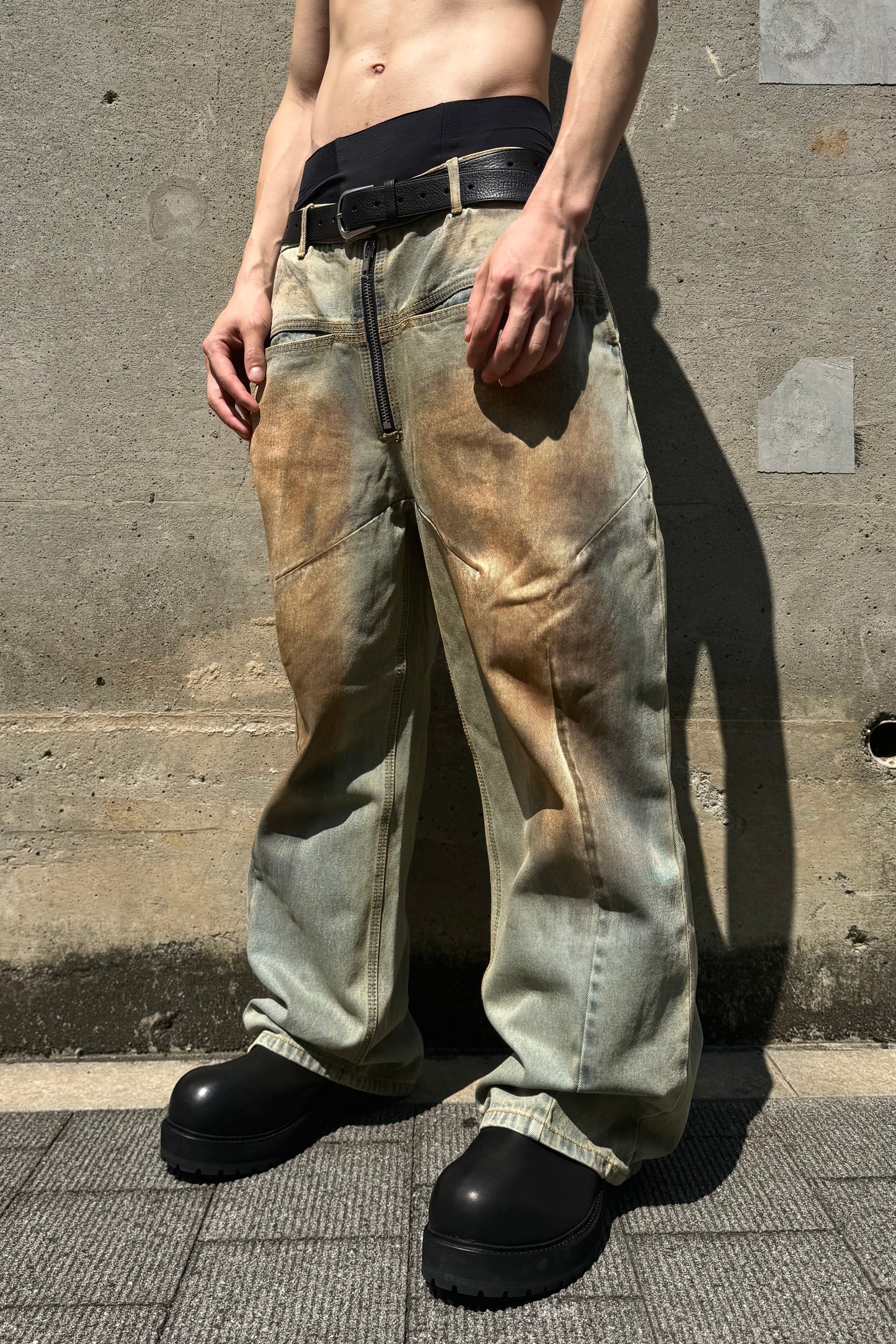 FRONT ZIP BAGGY JEAN V2 / VINTAGE INDIGO
