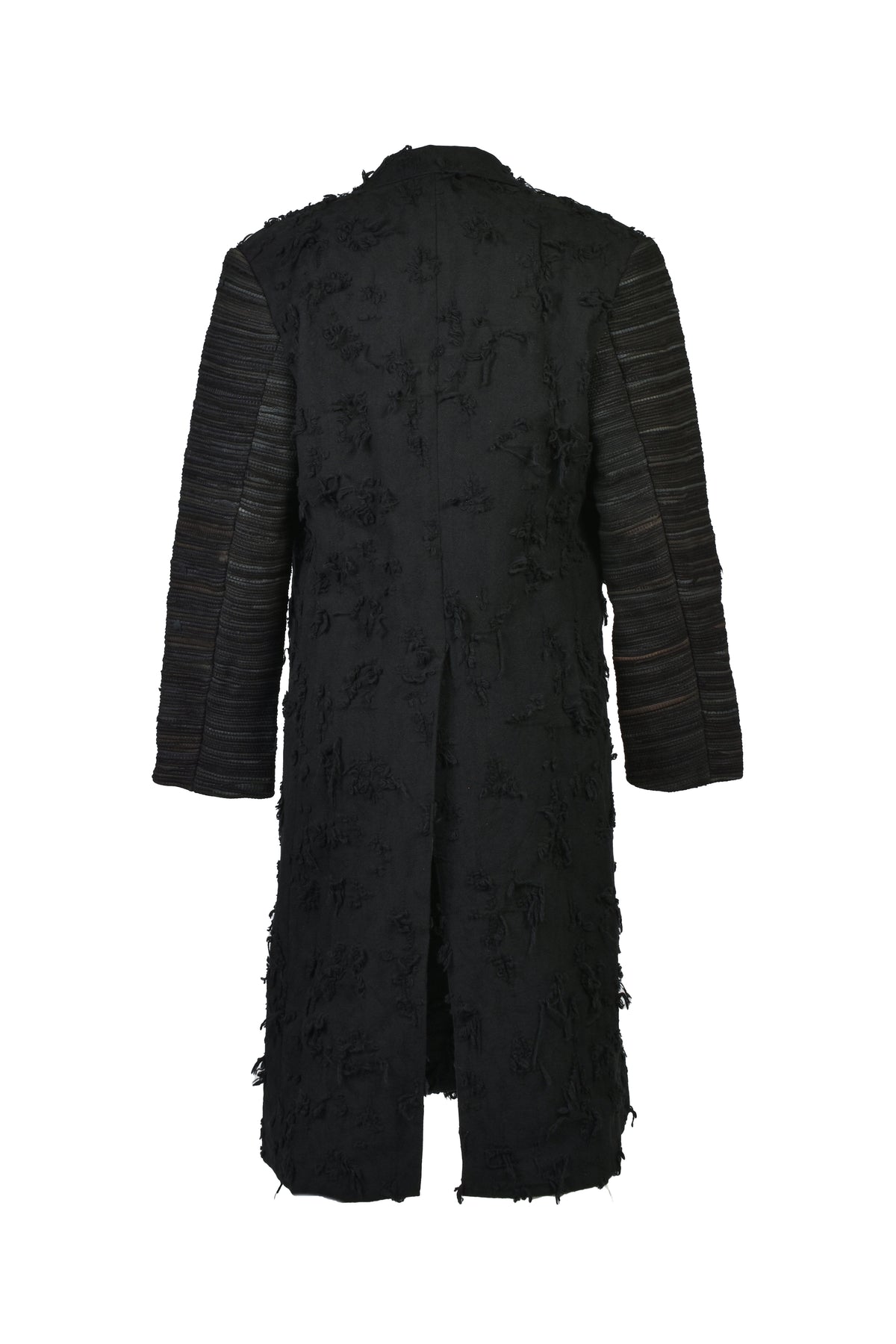 ×T.A.S BORO JACQUARD OFFICER COAT / BLK