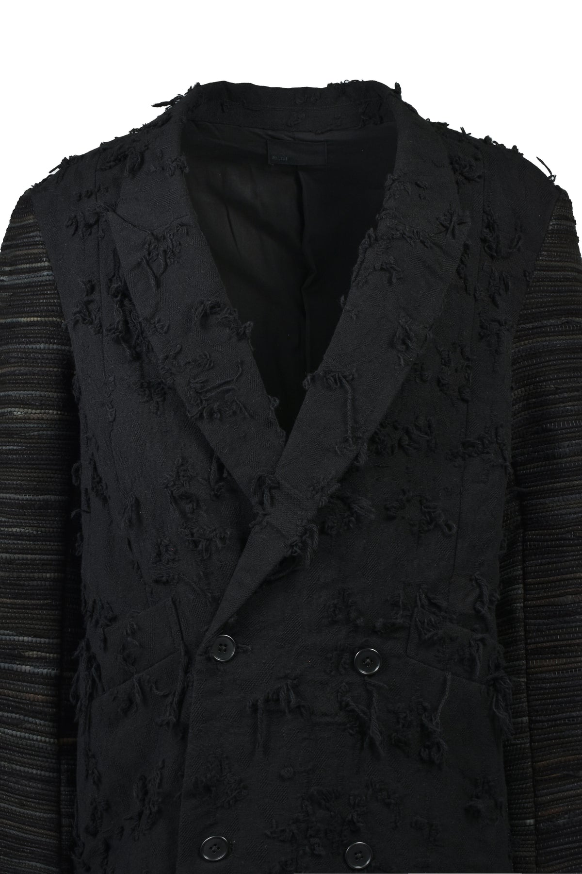×T.A.S BORO JACQUARD OFFICER COAT / BLK