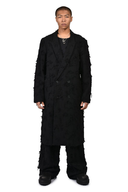 BORO JACQUARD OFFICER COAT / BLK