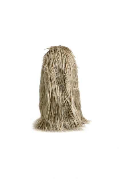 HAIRY FUR BALACLAVA / SAND