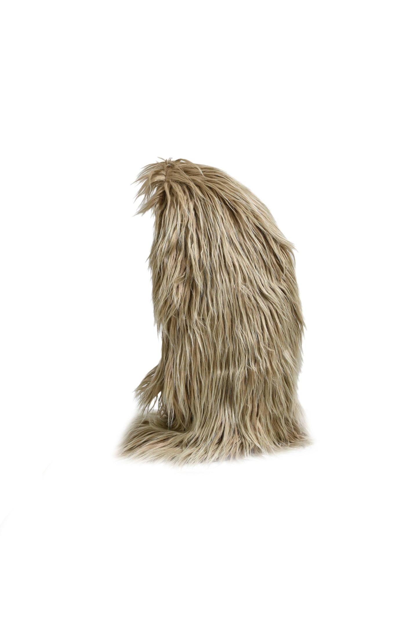 HAIRY FUR BALACLAVA / SAND