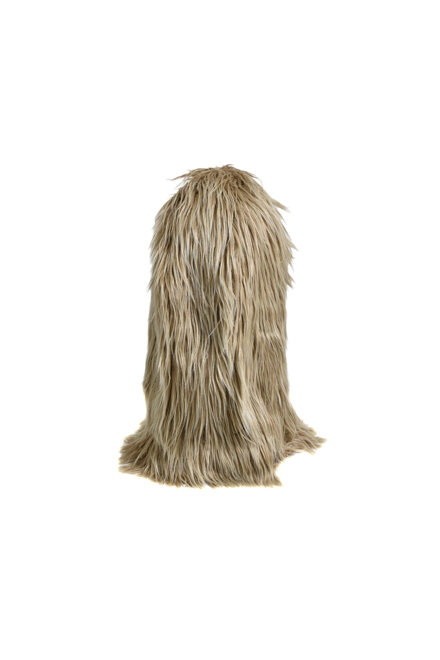 HAIRY FUR BALACLAVA / SAND