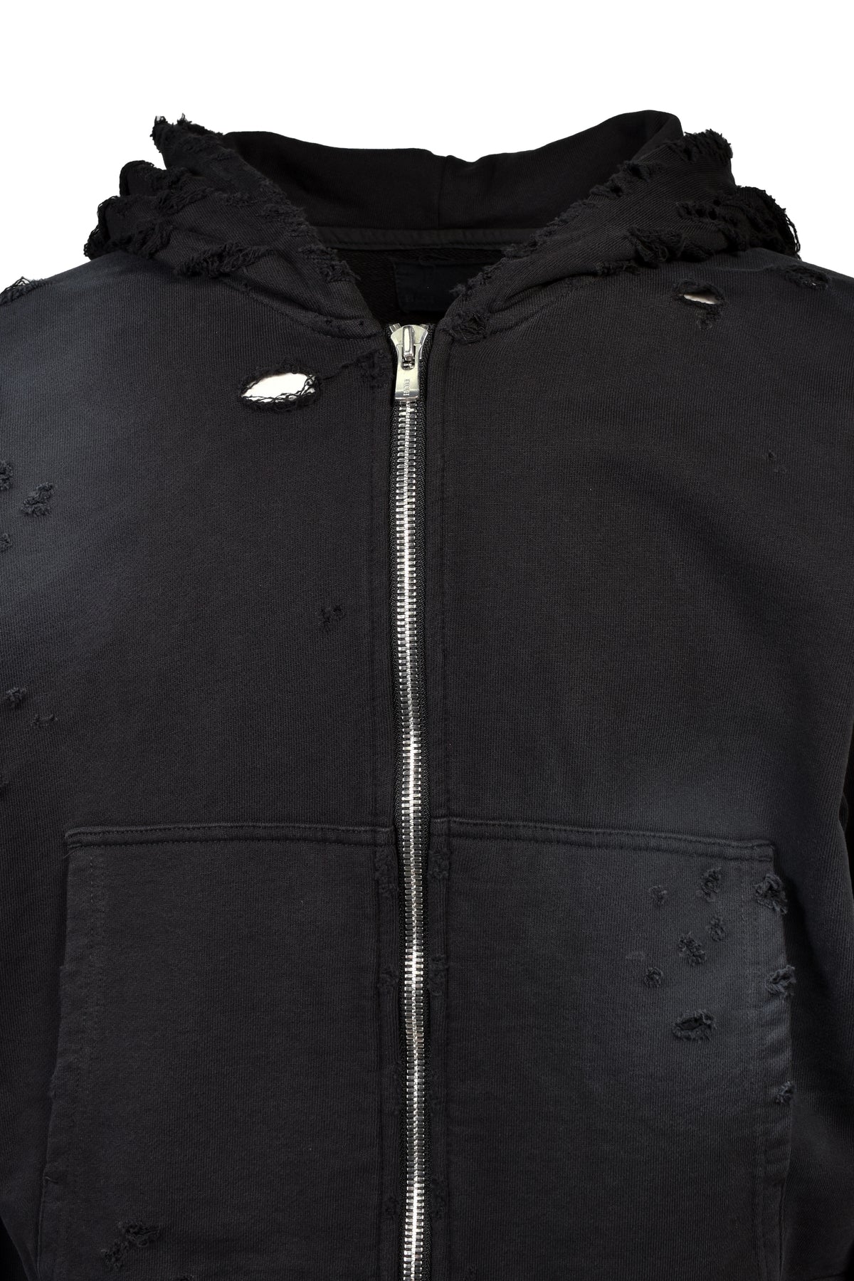HEAD SHOT ZIP UP HOOD / FADED BLK