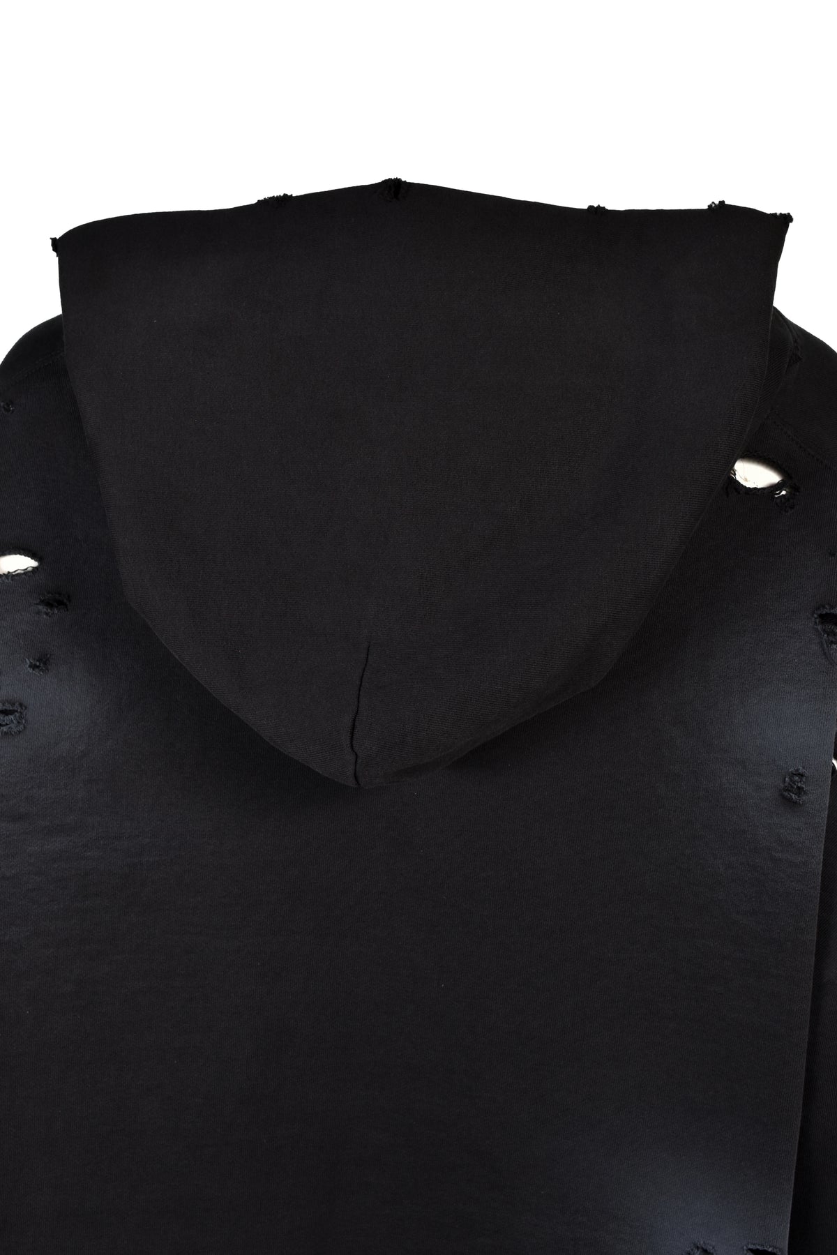 CROPPED LOOSE HOOD / FADED BLK