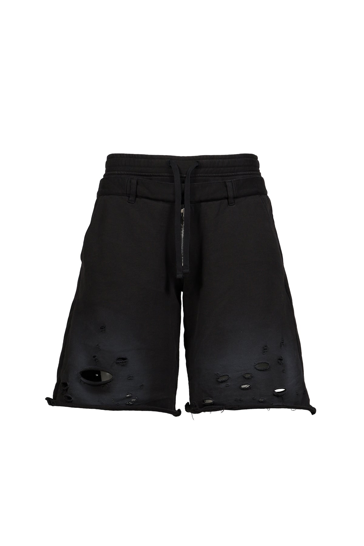 LAYERED SWEAT TROUSER / FADED BLK