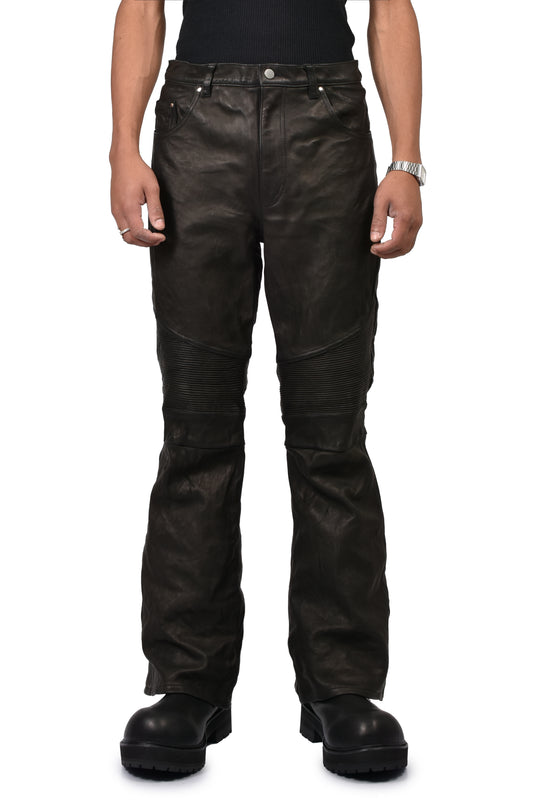 MOTO FLARE TROUSER / BLK