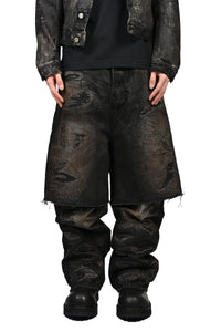 LAYERED BORO JEAN / BLK BRW