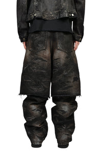 LAYERED BORO JEAN / BLK BRW