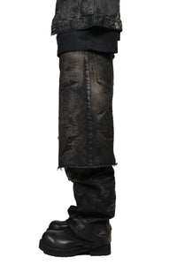 LAYERED BORO JEAN / BLK BRW