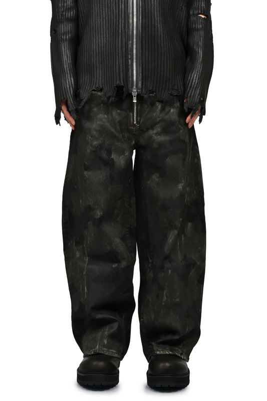 RUSTY WAXED BAGGY CUT / RUSTY BLK