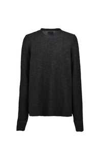 SLAB RIB L/S T / BLK