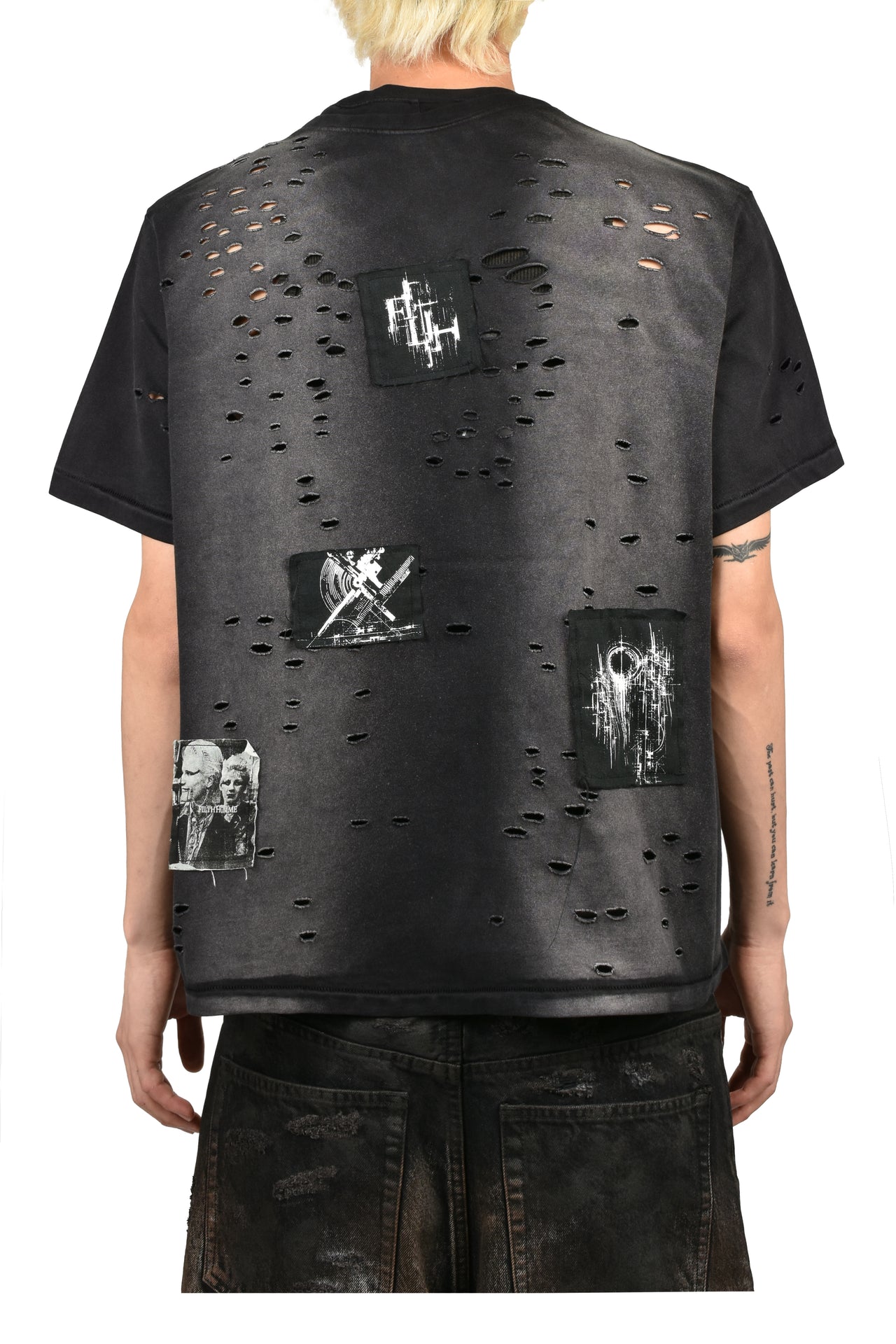 PATCHED DESTROY T-SHIRT / BLK