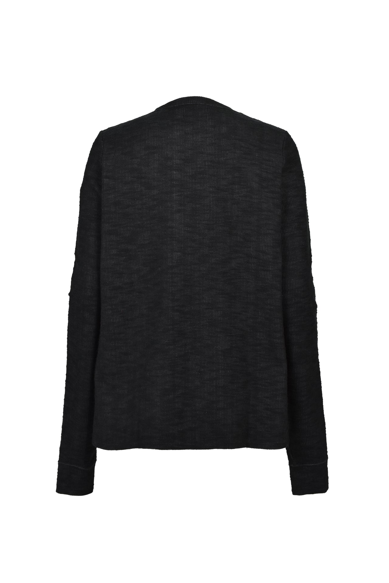 SLAB RIB L/S T / BLK