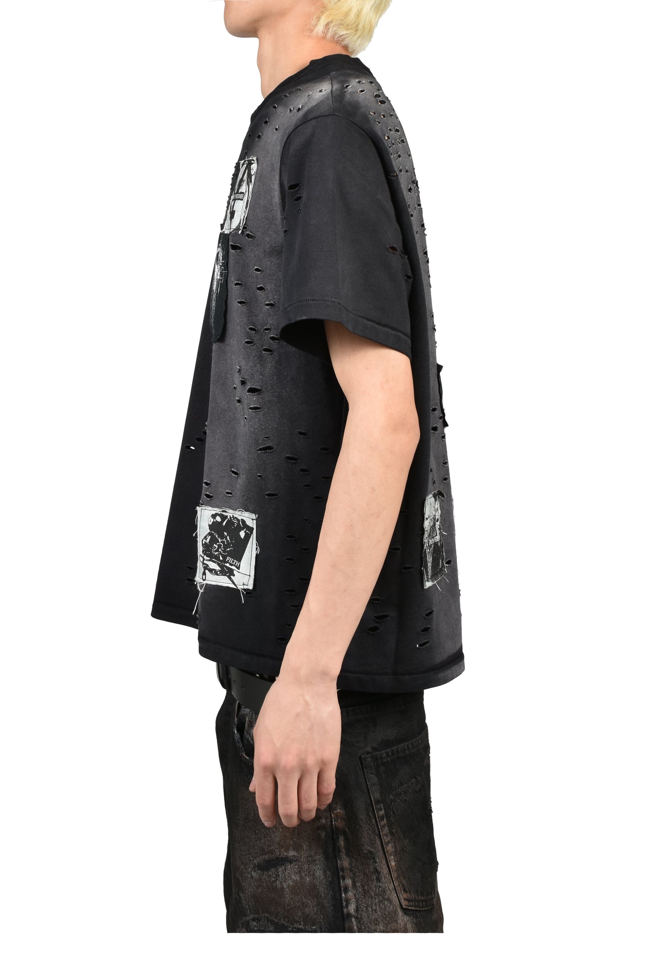 PATCHED DESTROY T-SHIRT / BLK