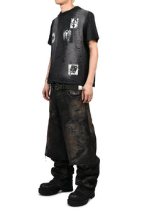 PATCHED DESTROY T-SHIRT / BLK