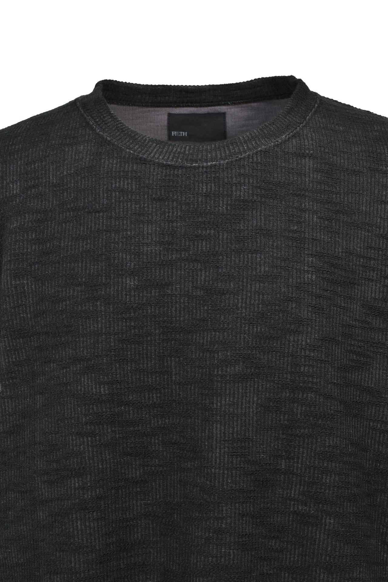 SLAB RIB L/S T / BLK
