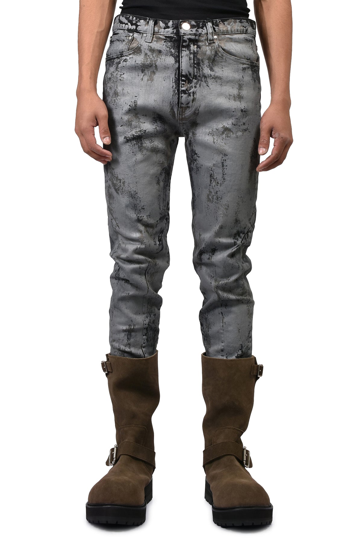 KIEFER WAXED NARROW CUT / RUST GRY
