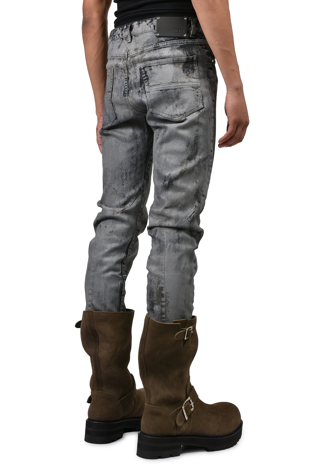 KIEFER WAXED NARROW CUT / RUST GRY