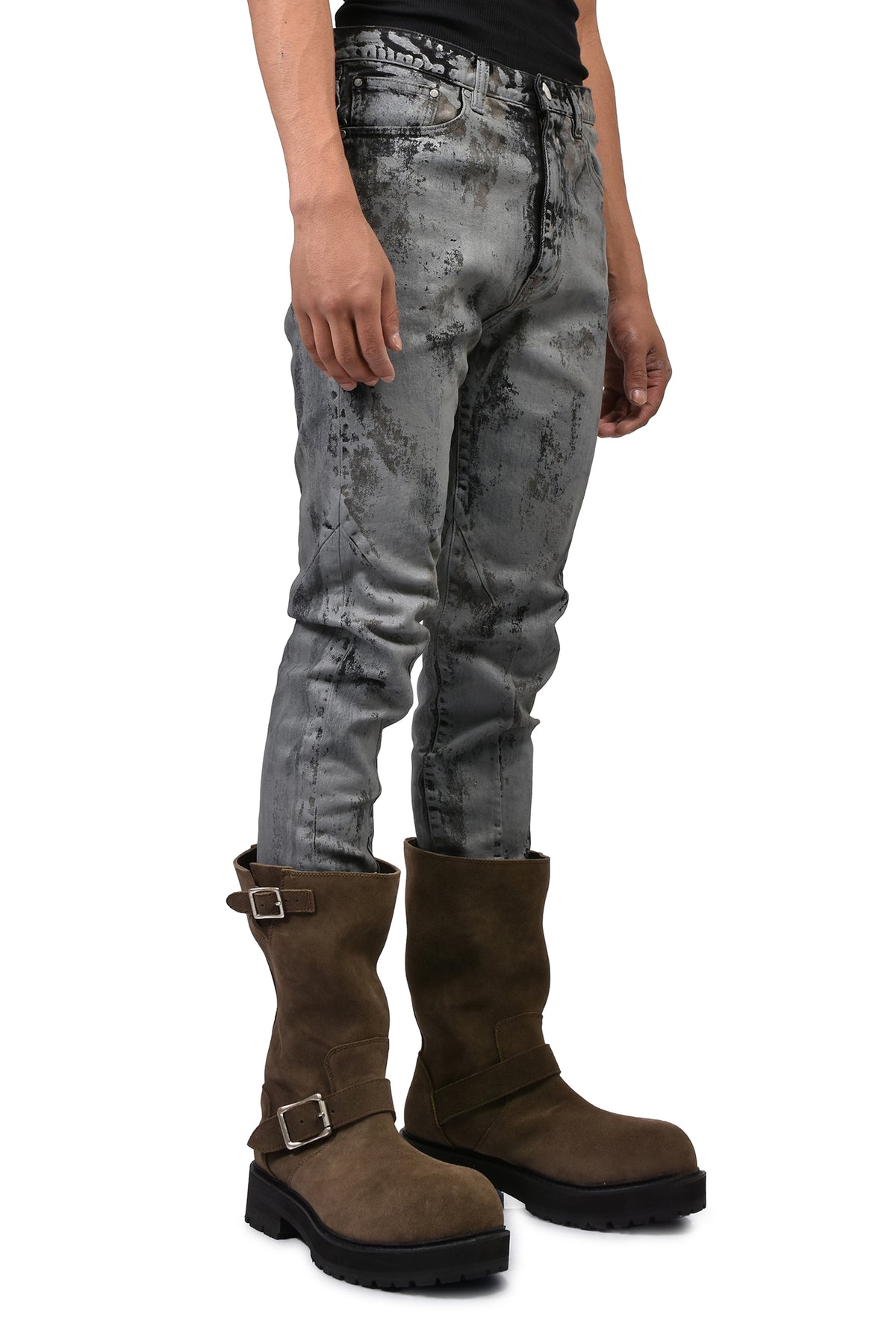 KIEFER WAXED NARROW CUT / RUST GRY
