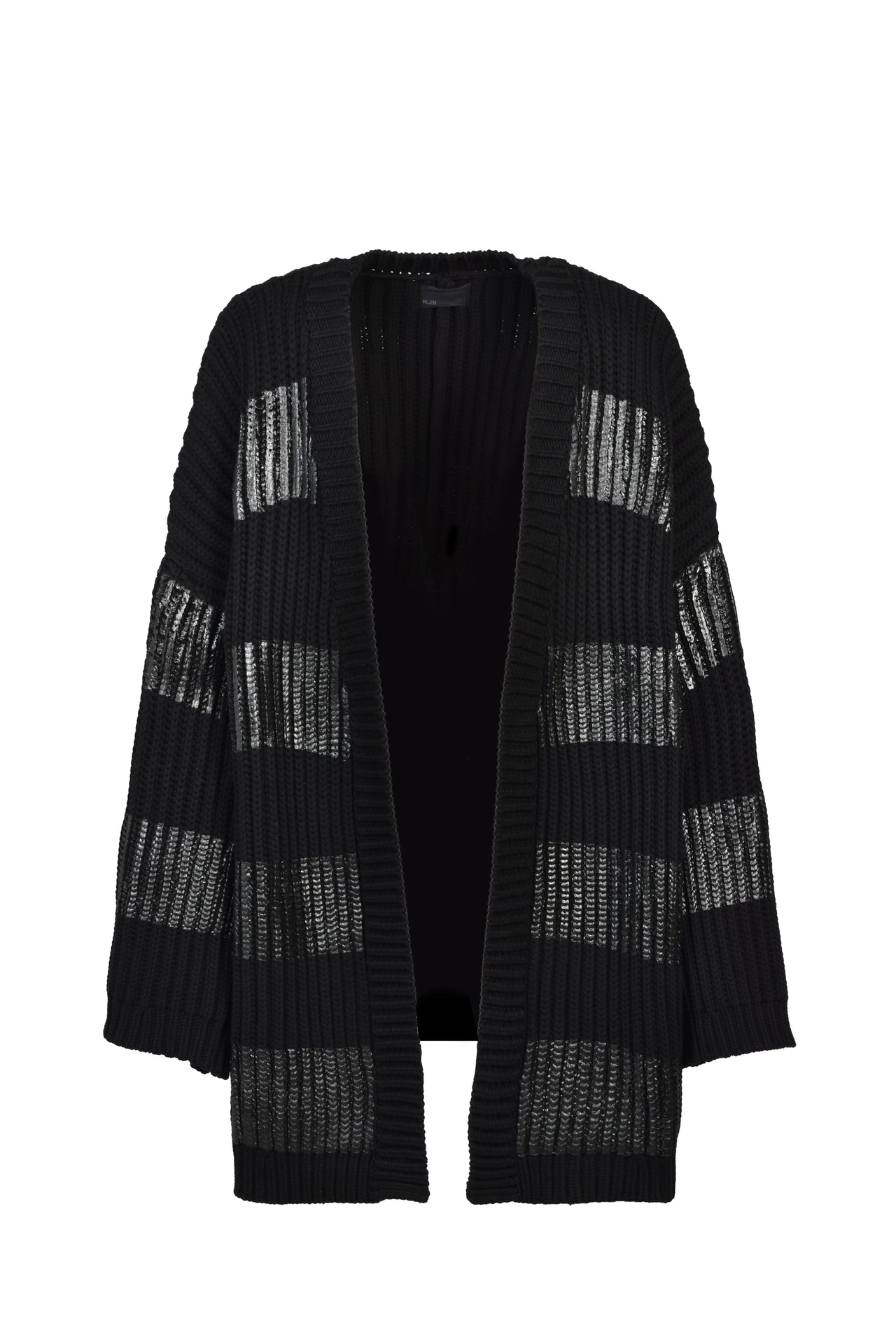 NOIR WAXED MEGA CARDIGAN / WAXED BLK