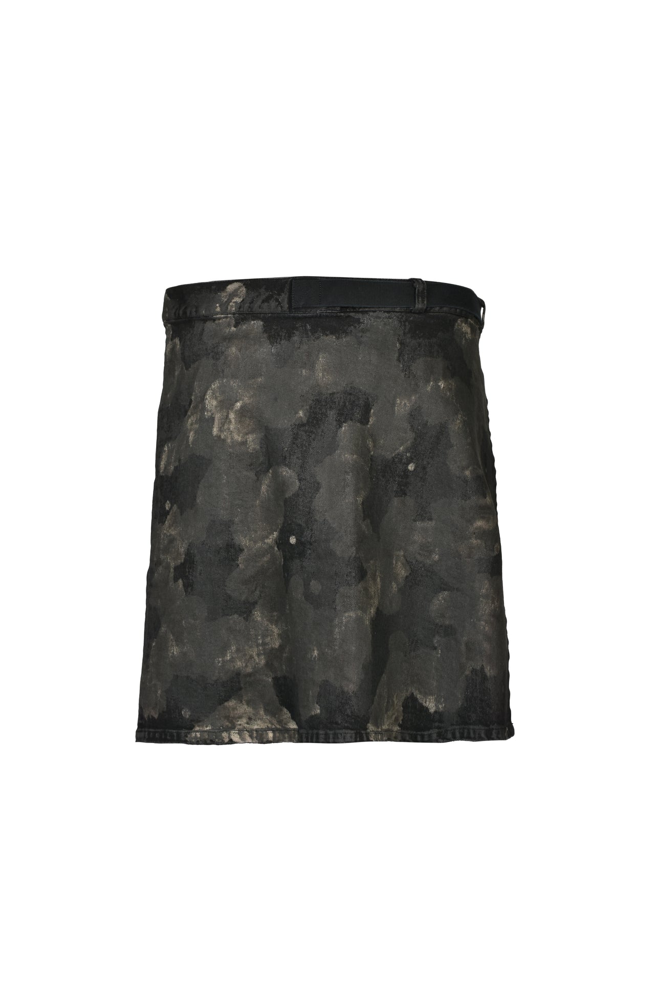 RUSTY WAXED WRAP SKIRT / RUSTY BLK