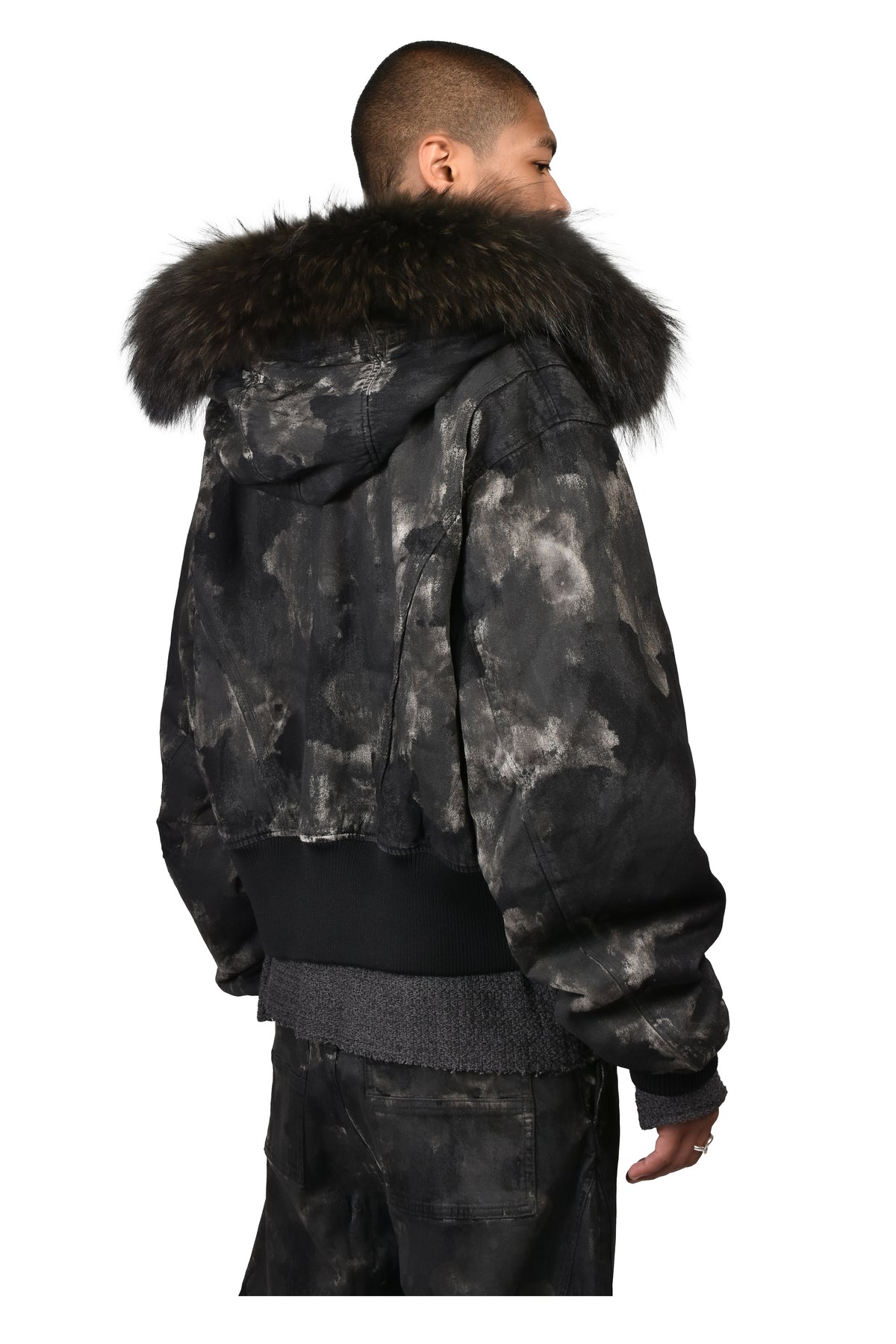 KIEFER WAXED BOMBER / RUST BLK