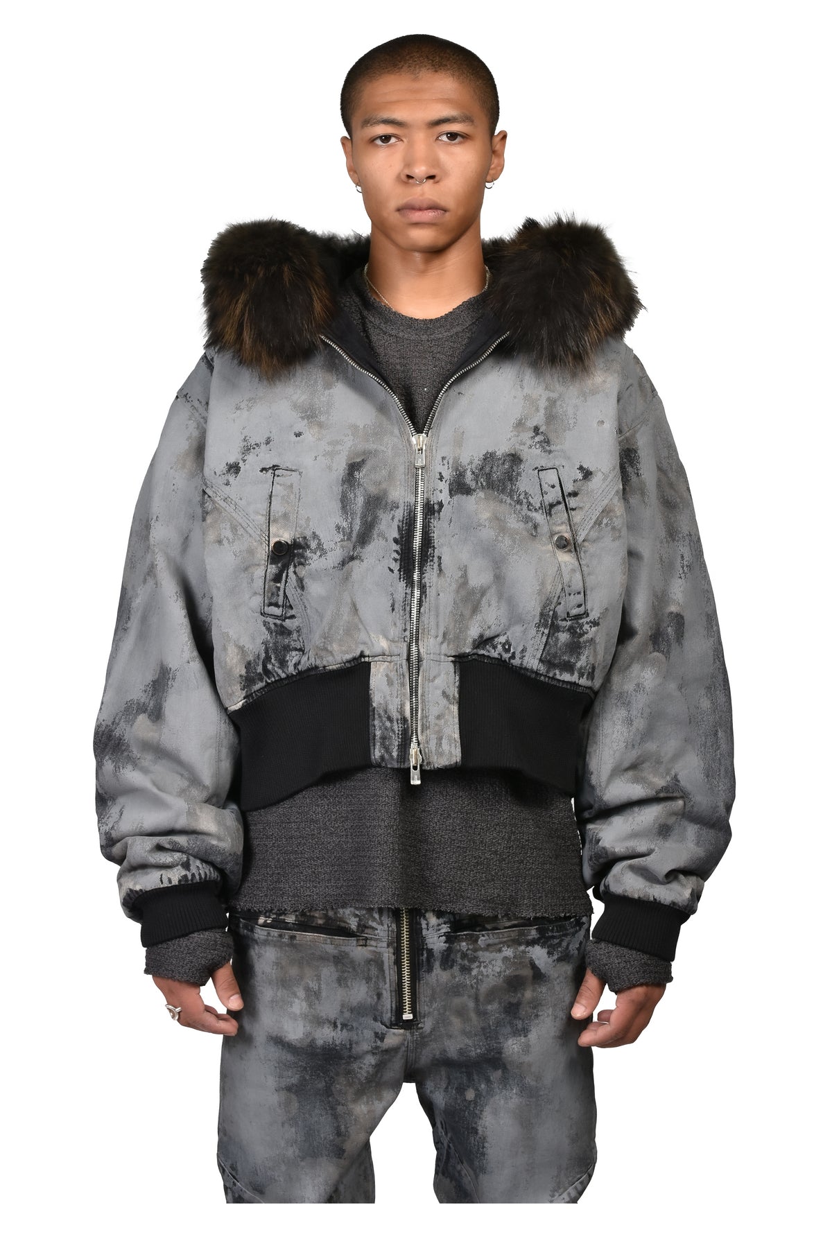 KIEFER WAXED BOMBER / RUST GRY