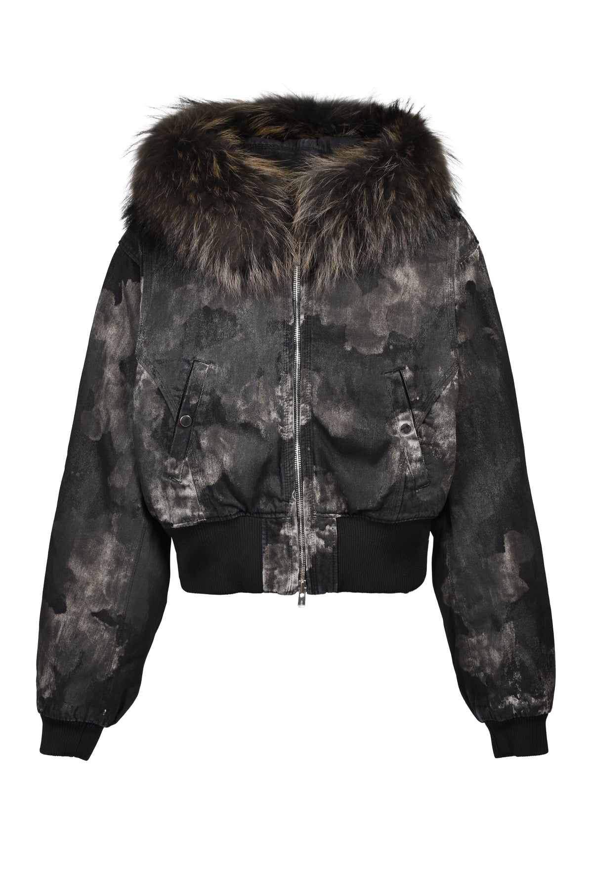 KIEFER WAXED BOMBER / RUST BLK