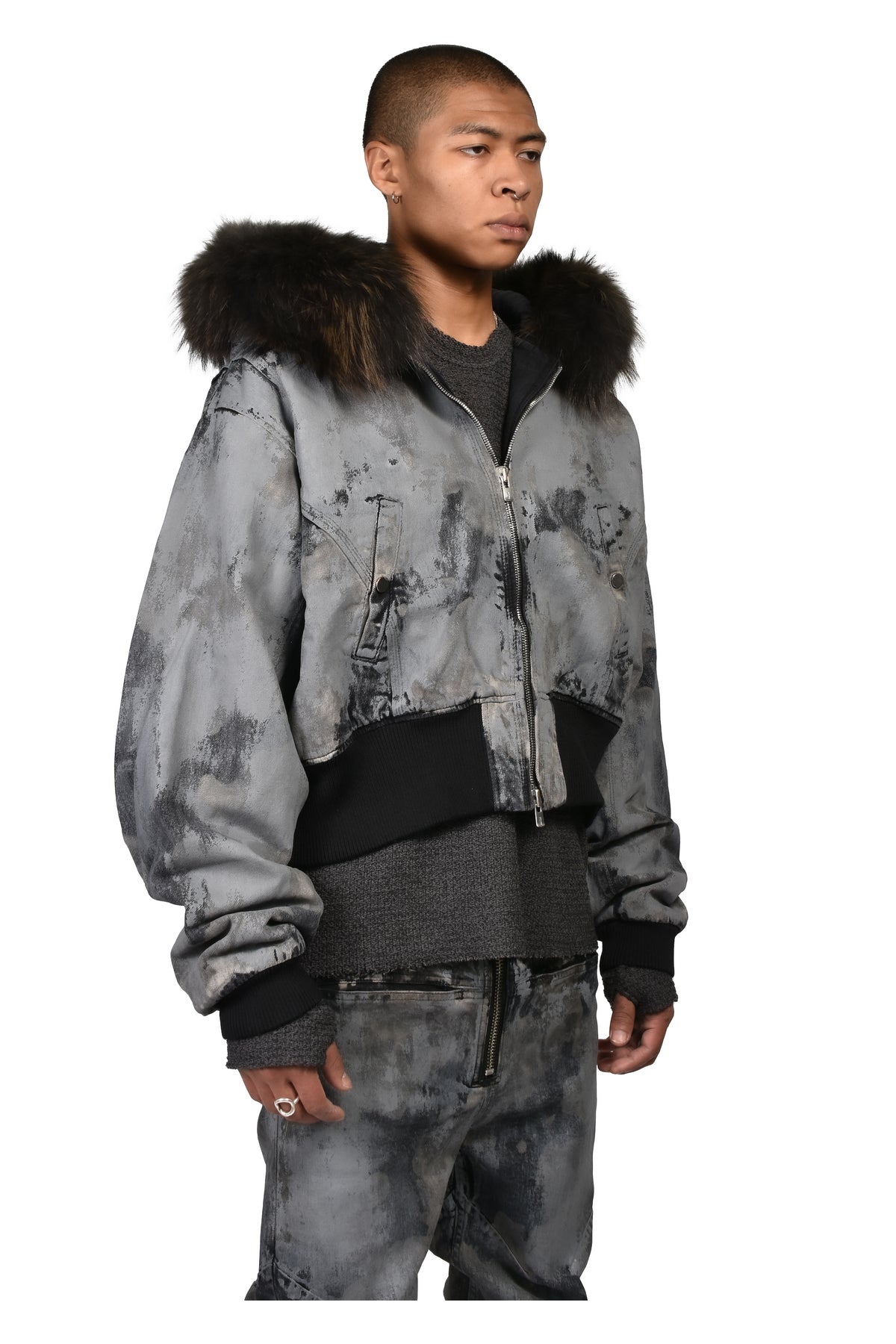 KIEFER WAXED BOMBER / RUST GRY