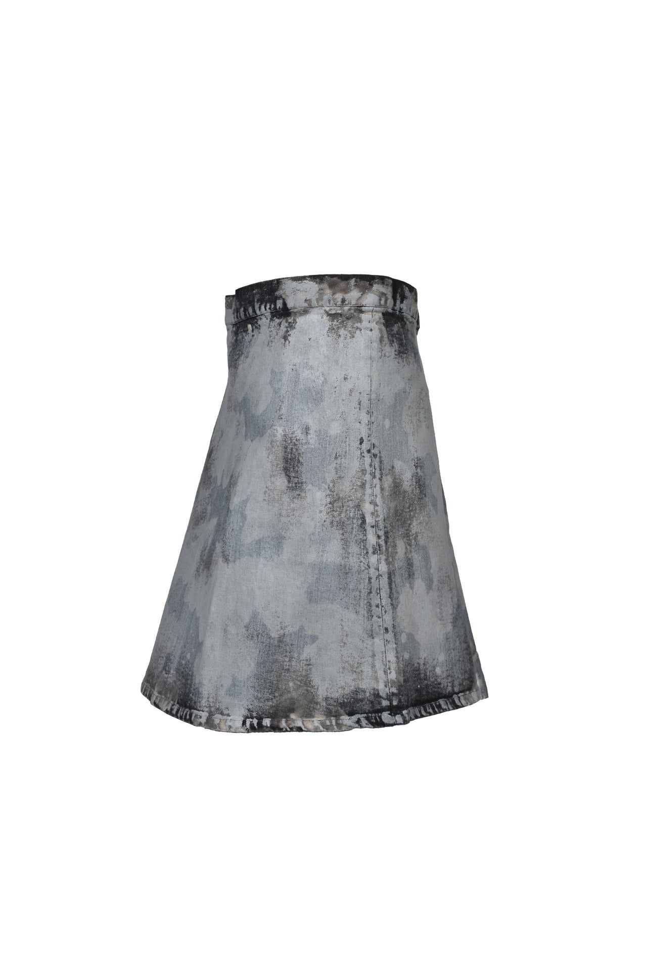 RUSTY WAXED WRAP SKIRT / RUSTY GRY