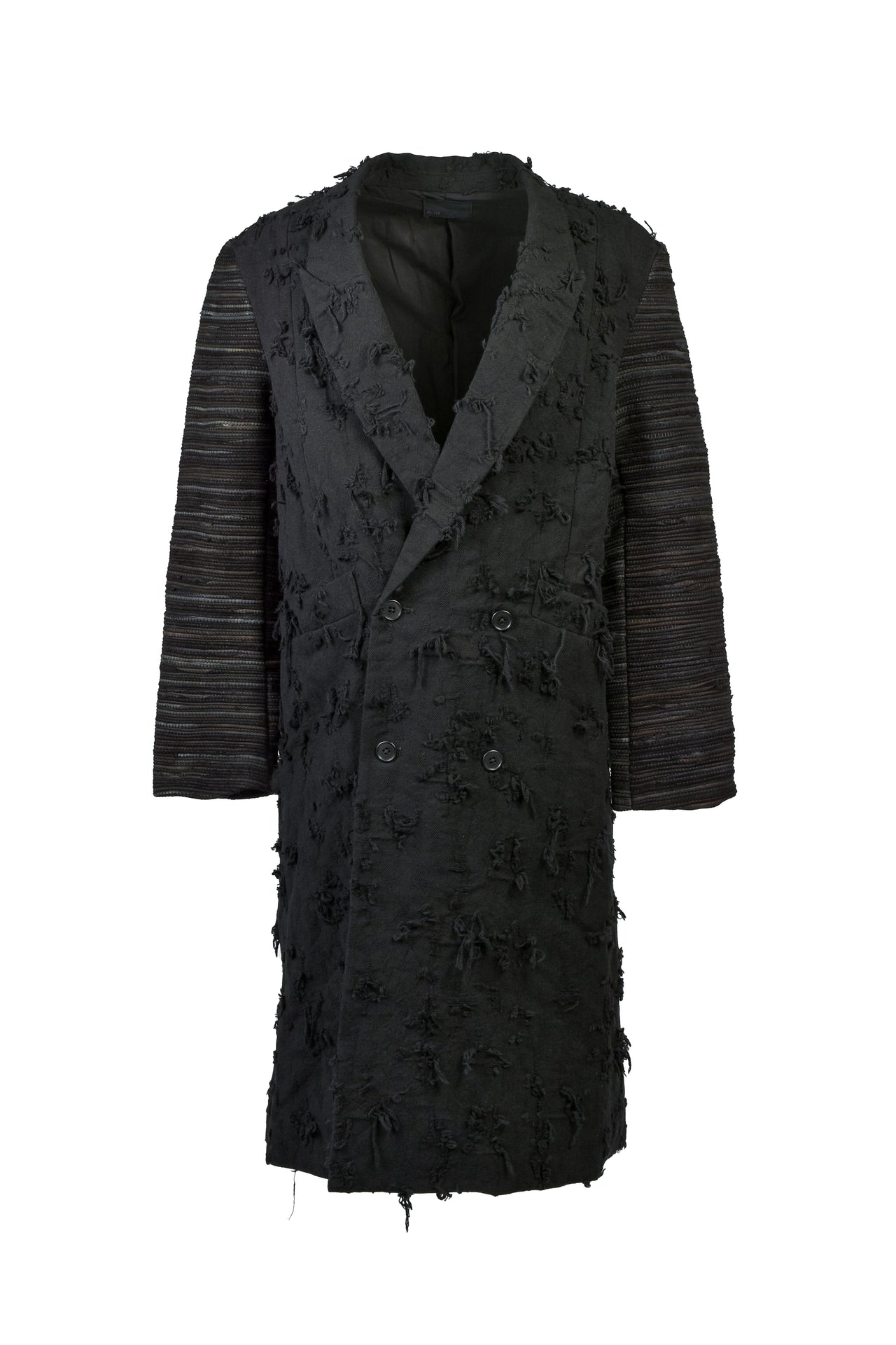 ×T.A.S BORO JACQUARD OFFICER COAT / BLK