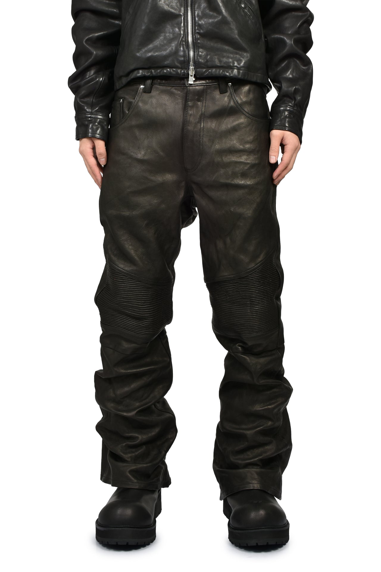 MOTO FLARE TROUSER / BLK