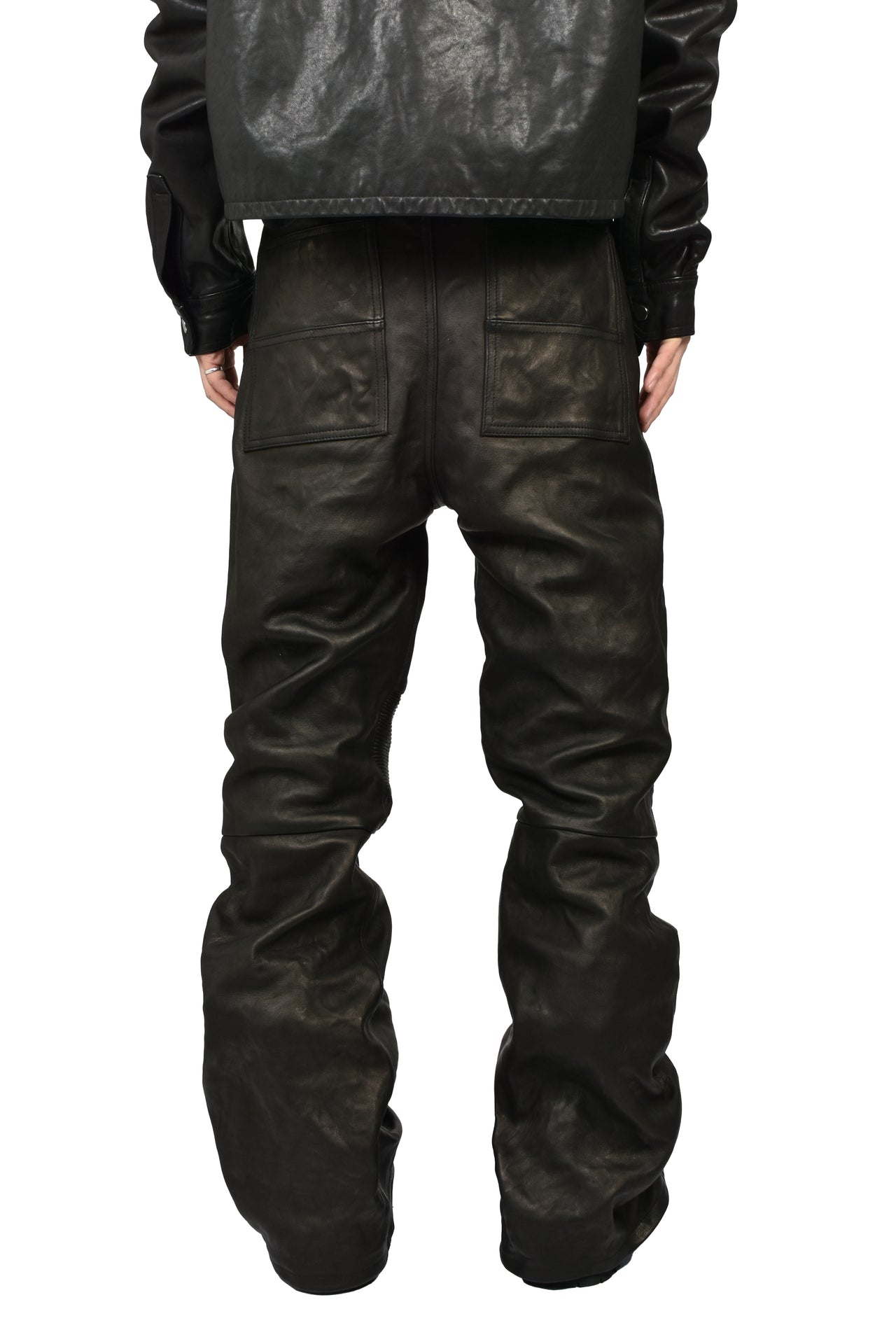 MOTO FLARE TROUSER / BLK