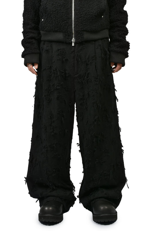 BORO JACQUARD SLACKS / BLK
