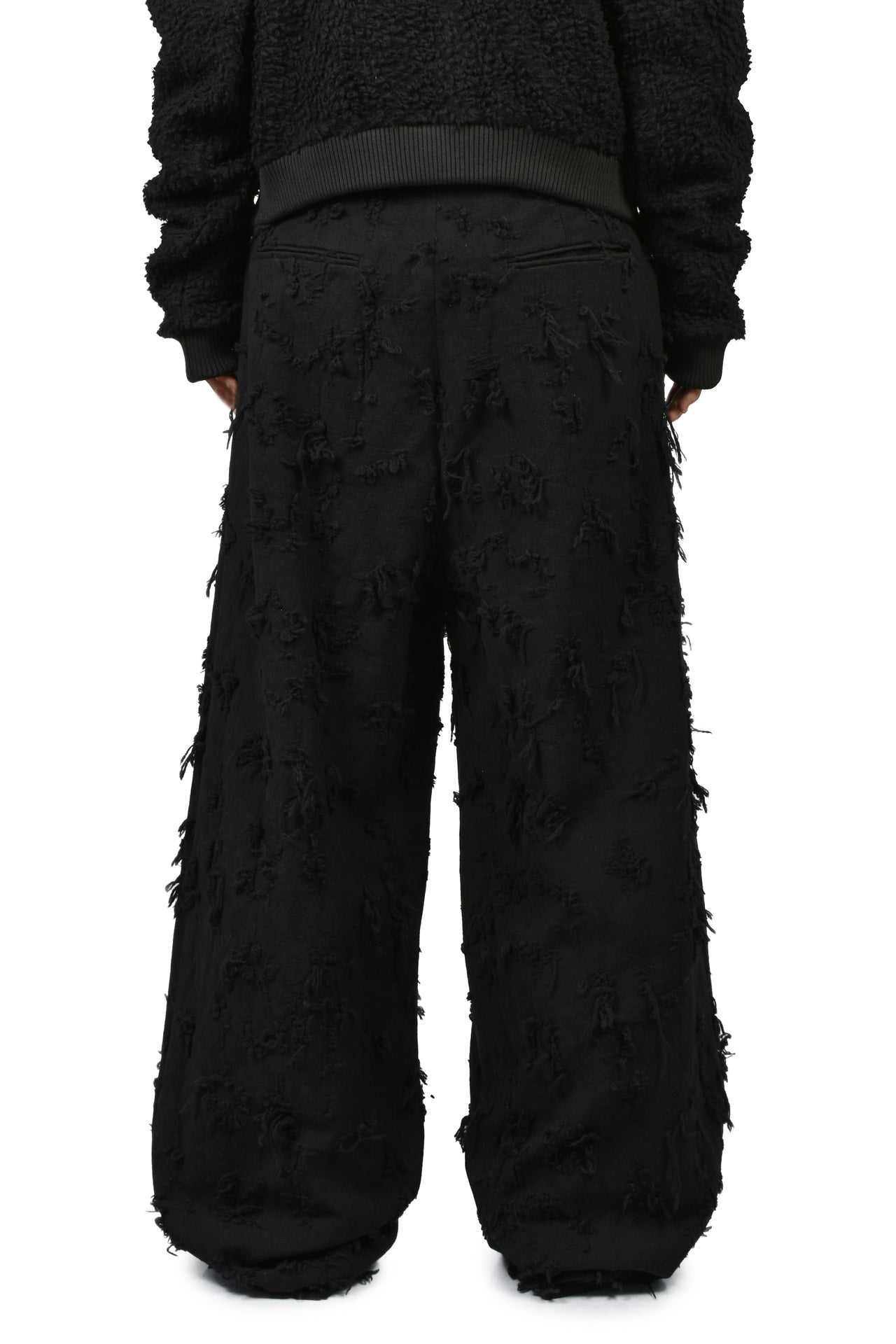 BORO JACQUARD SLACKS / BLK