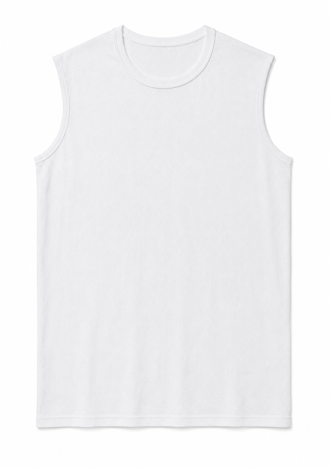 SLEEVELESS RIB T-SHIRT / BORN