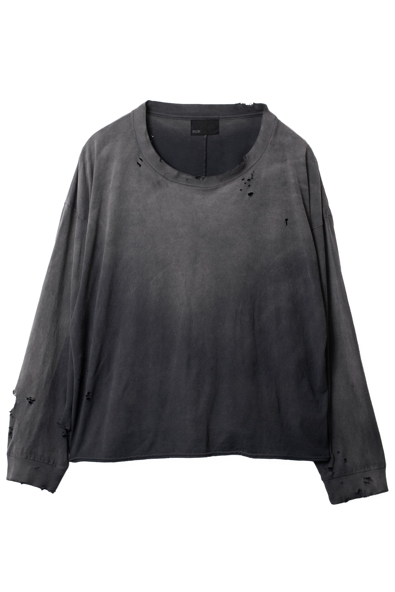 BLANK BAND L/S T-SHIRT / FADED BLK