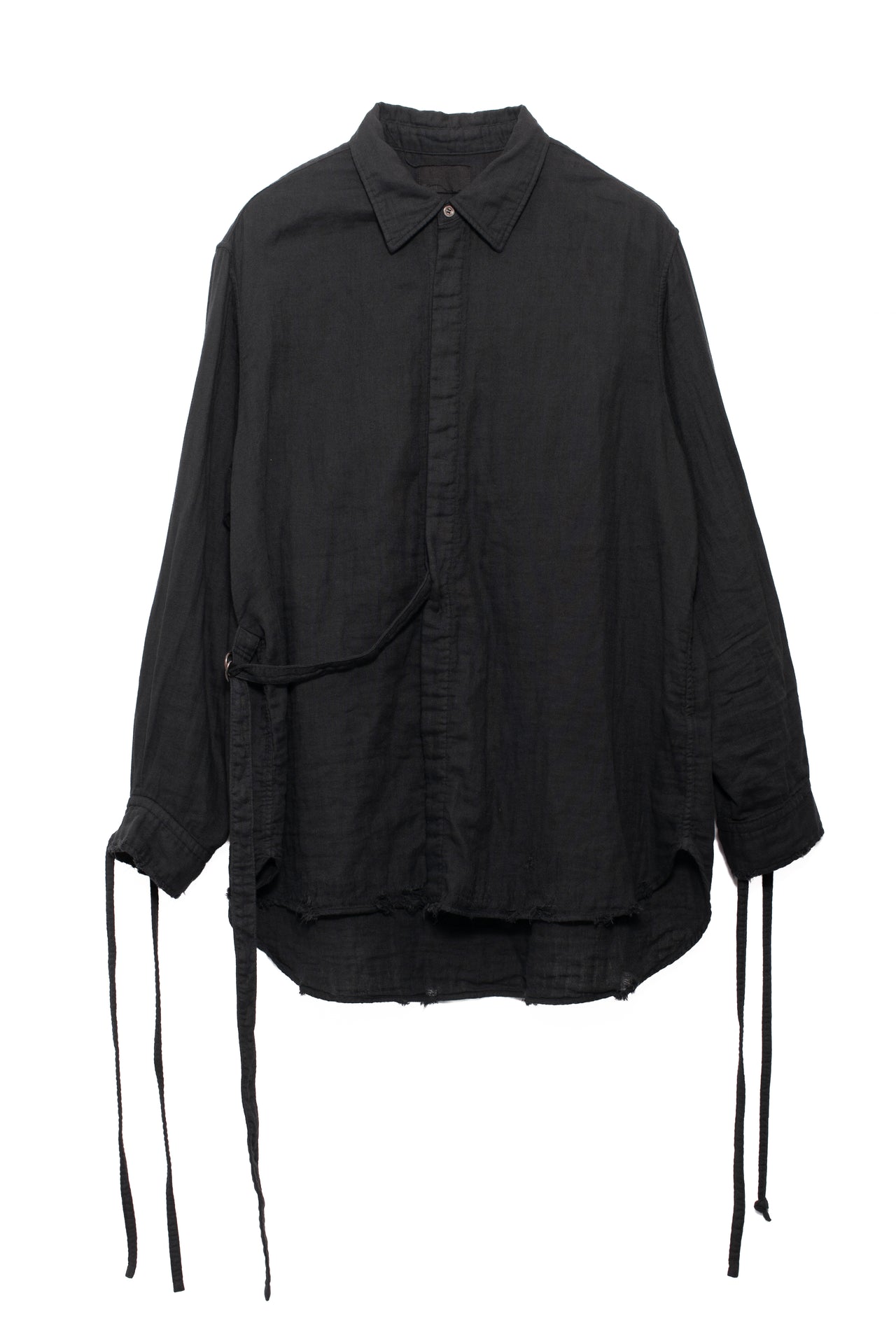 TWISTED DRESS SHIRT / BLK