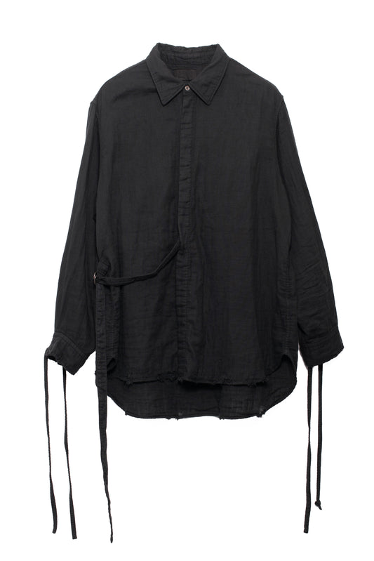 TWISTED DRESS SHIRT / BLK
