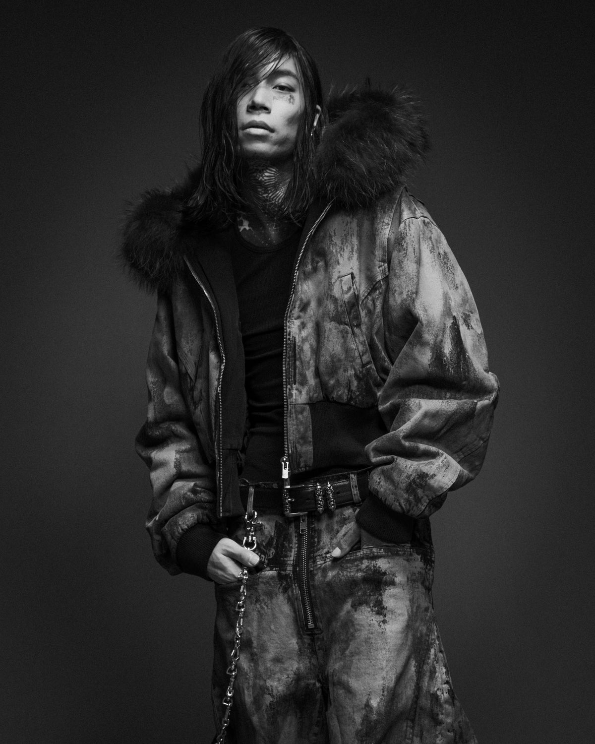 KIEFER WAXED BOMBER / RUST GRY