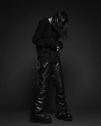 MOTO FLARE TROUSER / BLK