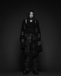 NOIR WAXED MEGA CARDIGAN / WAXED BLK