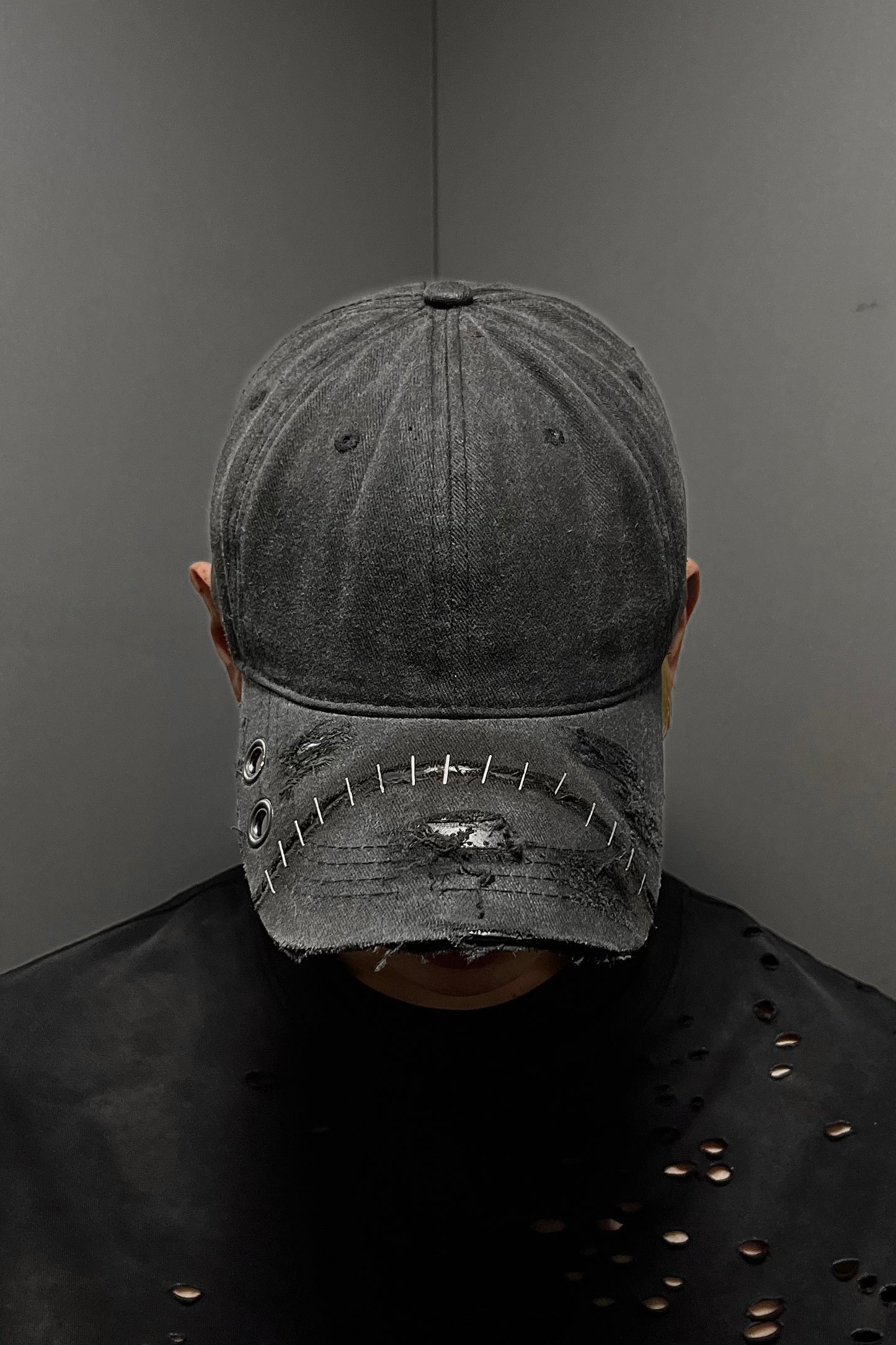 DESTROY WAXED DENIM TRUCKER CAP