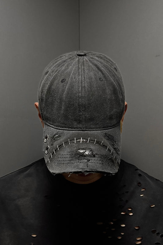 DESTROY WAXED DENIM TRUCKER CAP