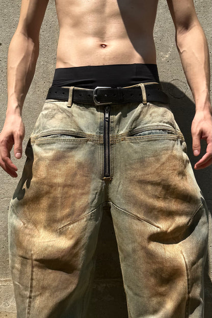 FRONT ZIP BAGGY JEAN V2 / VINTAGE INDIGO