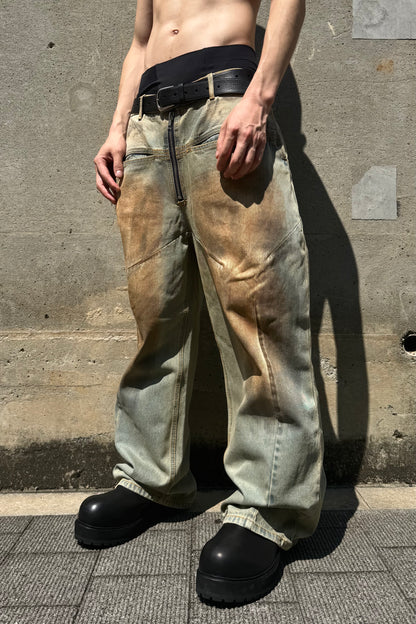 FRONT ZIP BAGGY JEAN V2 / VINTAGE INDIGO
