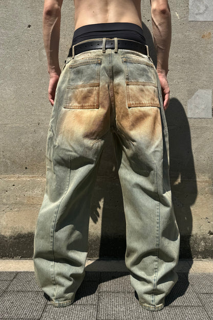 FRONT ZIP BAGGY JEAN V2 / VINTAGE INDIGO