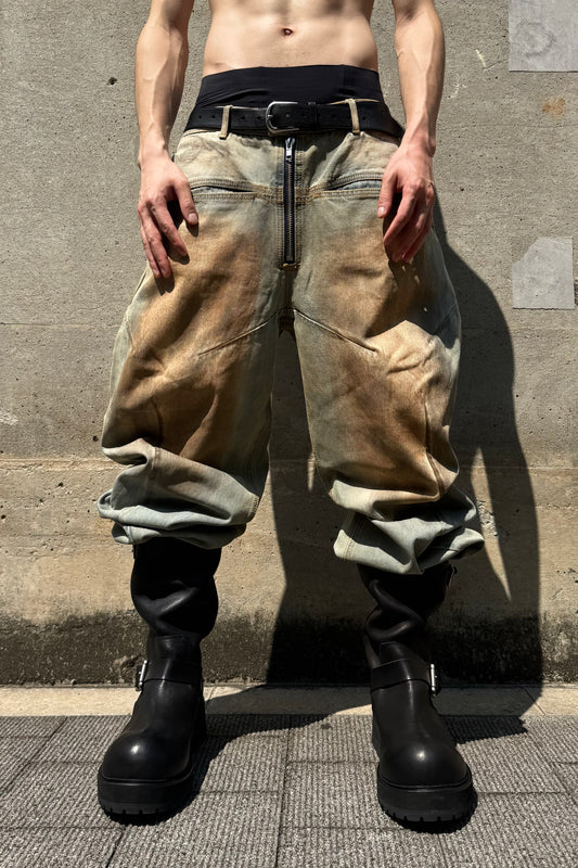 FRONT ZIP BAGGY JEAN V2 / VINTAGE INDIGO