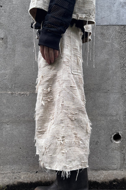BORO JACQUARD BAGGY SHORTS (feat.MINUS) / DUSTY BEIGE